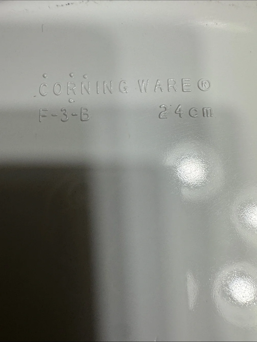 Corning ware French white Quiche dish. 10” diameter.